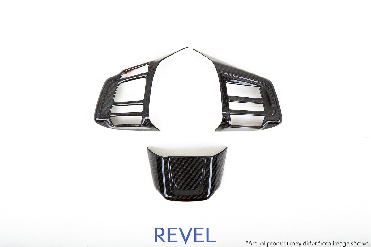 Revel GT Dry Carbon Steering Wheel Insert Cover Set for 15-18 Subaru WRX / STI